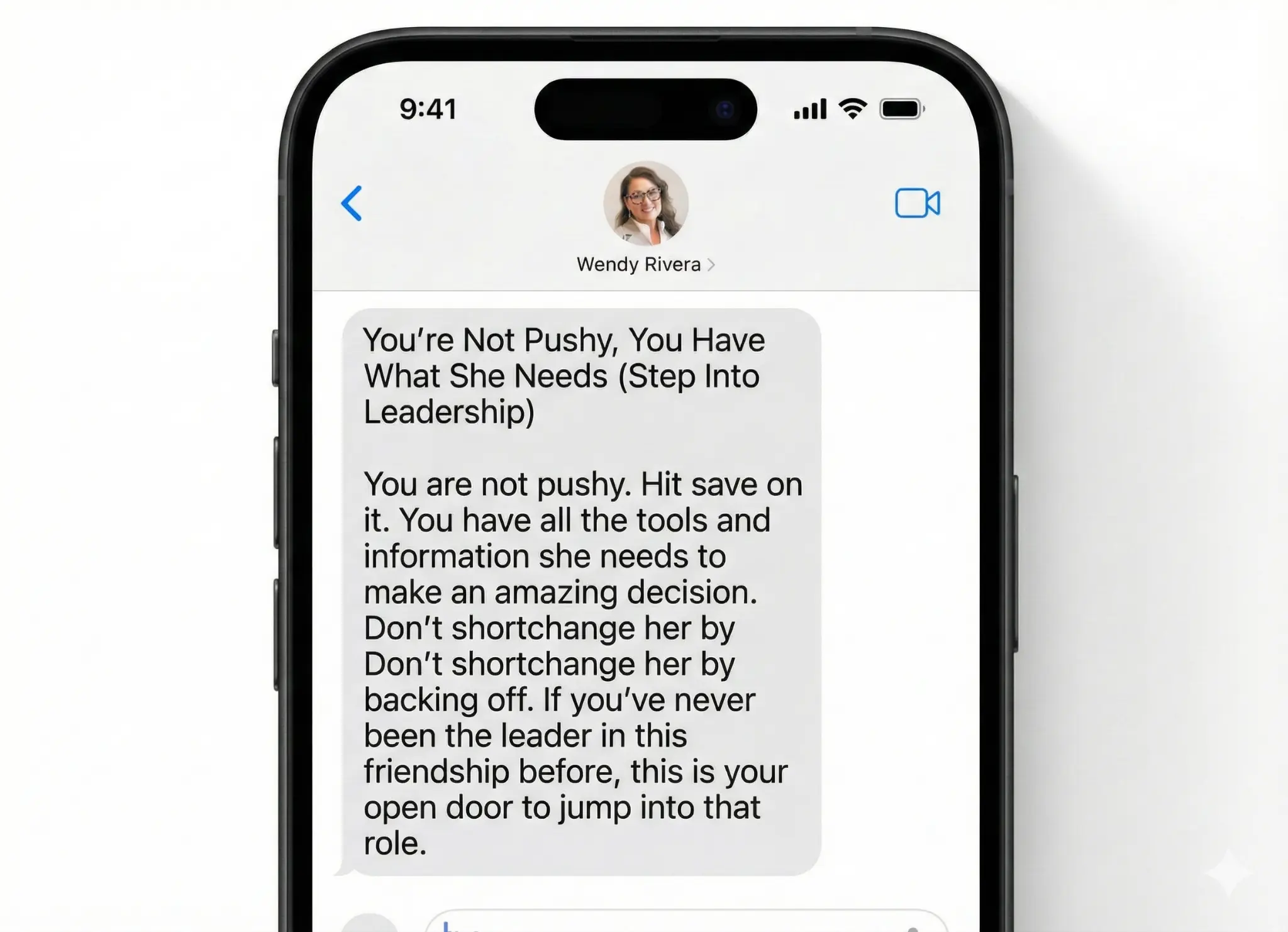 Daily Stylist Text Messages from Wendy Rivera
